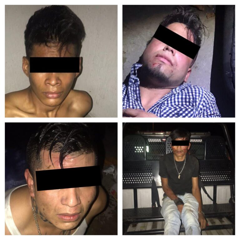 Los 4 detenidos por el enfrentamiento del pasado 19 de julio, en la colonia Los Cántaros